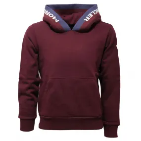 4733AC felpa bimbo boy MONCLER bordeaux cotton sweater