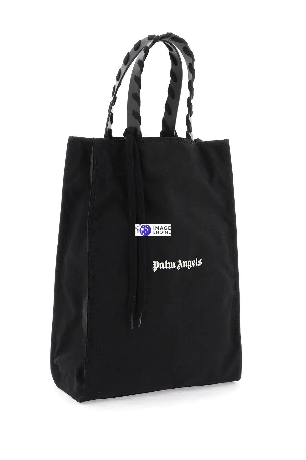 Borsa tote con logo ricamato