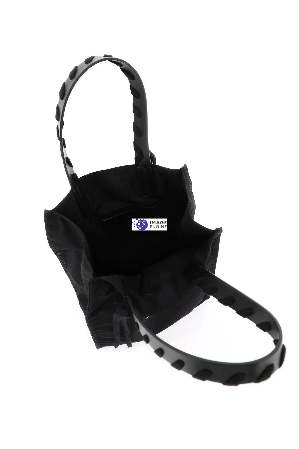 Borsa tote con logo ricamato