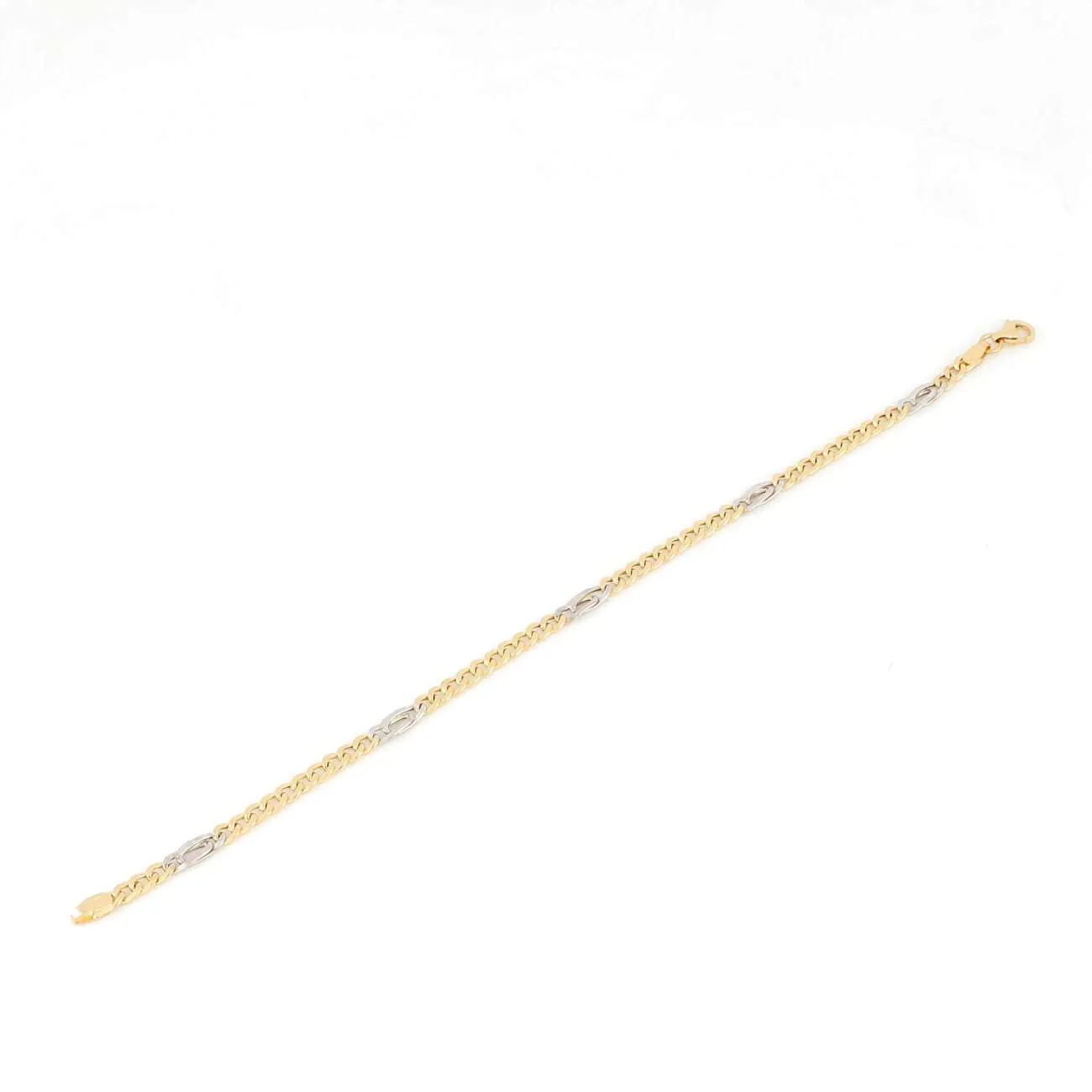 Bracciale uomo in oro giallo e bianco BRAC-04