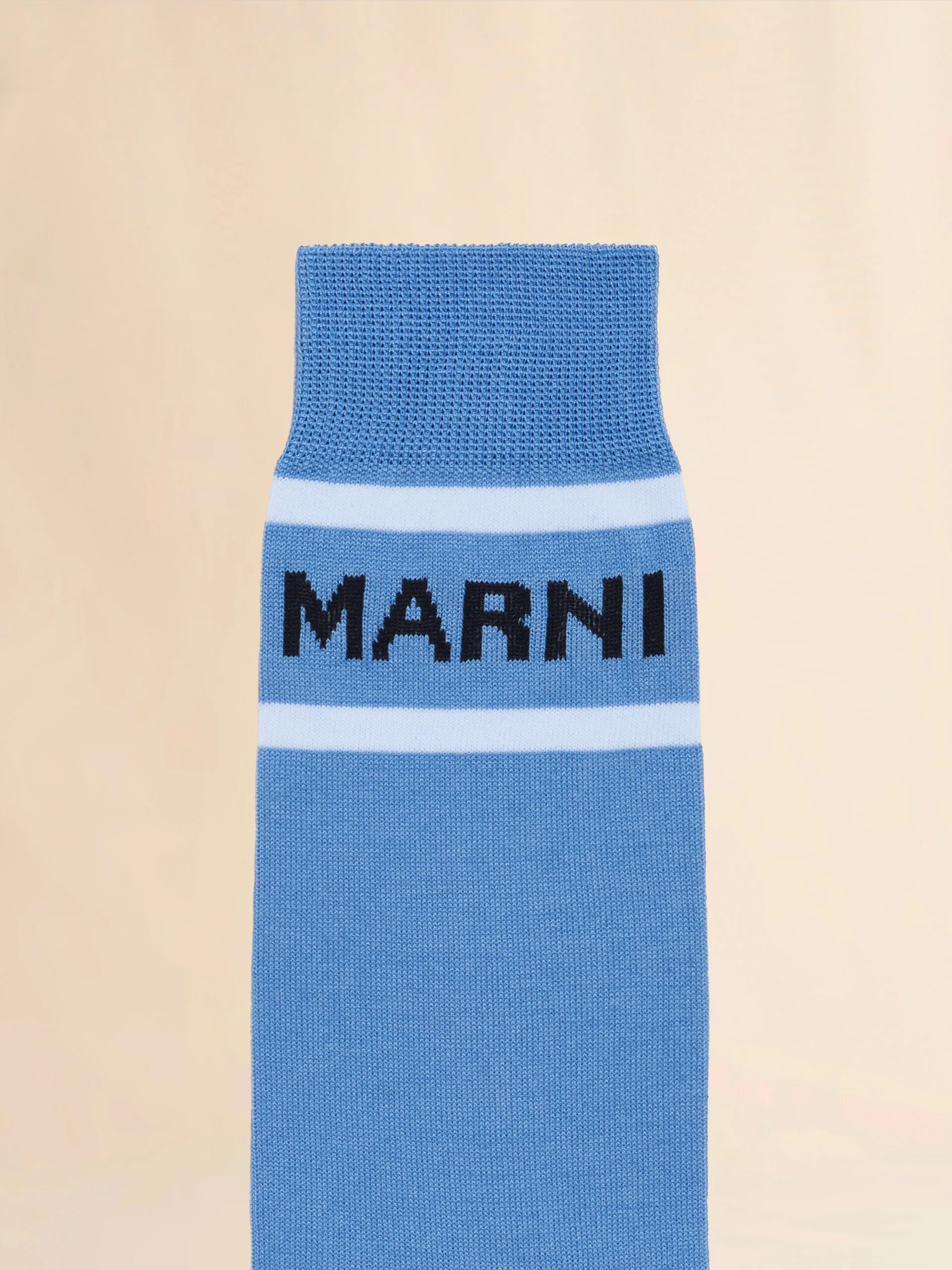 Calzini in cotone indaco con logo