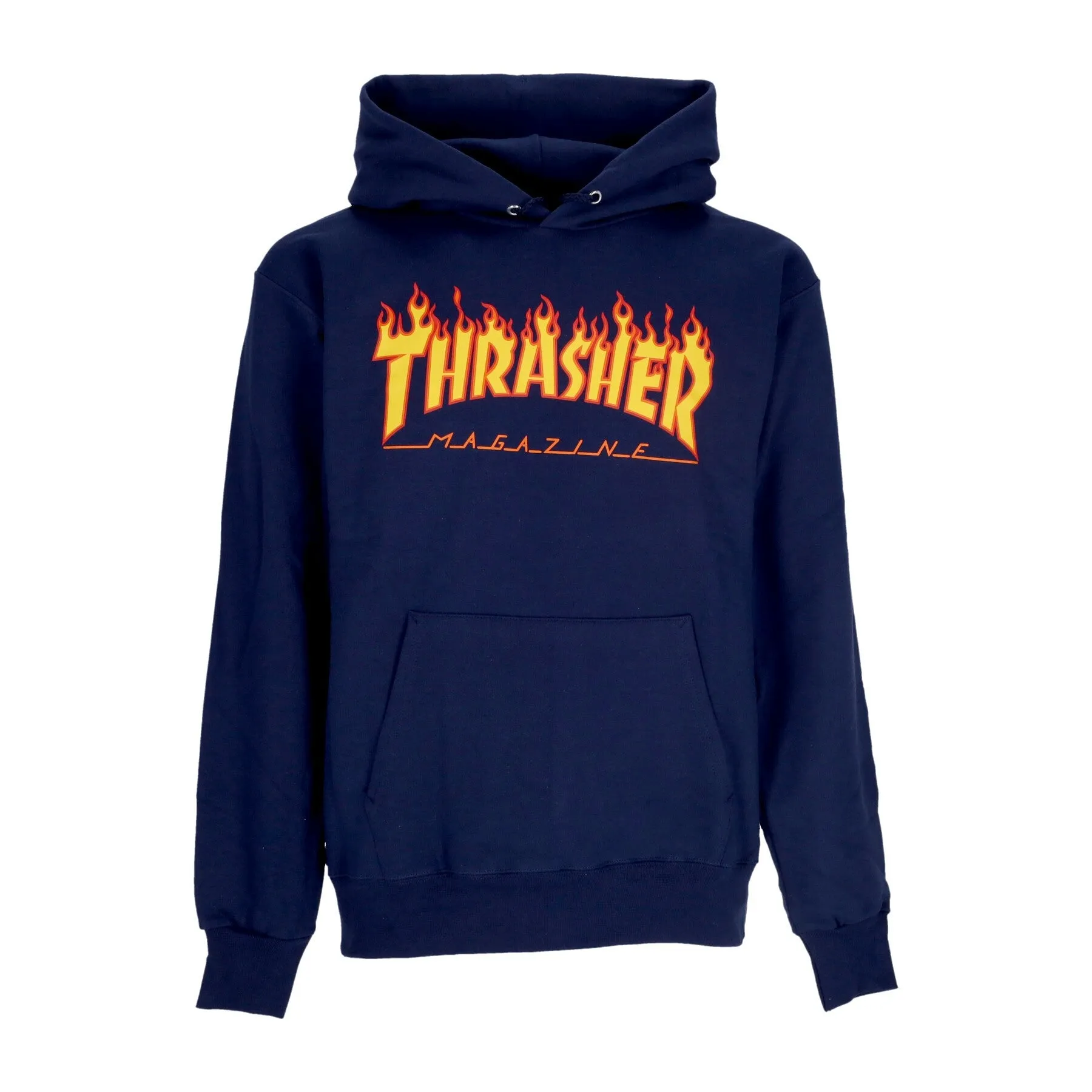 Felpa Cappuccio Uomo Flame Hood Navy/yellow