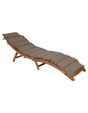 Lettino Home ESPRIT Marrone Beige 191 x 54 x 61 cm