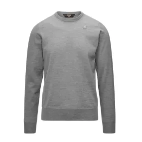 Maglione K-Way Sebastien Merino Grigio Melange