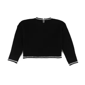 Maglione Moncler Nero E Bianco Bambibna E Teenager
