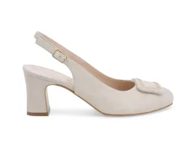 Melluso Décolleté Slingback Elegante per Cerimonia in Pelle