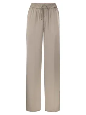 Pantaloni in casual satin