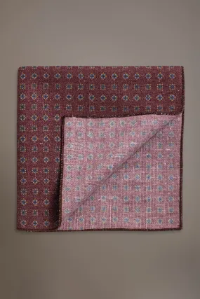 Pochette misto lino uomo disegno fantasia