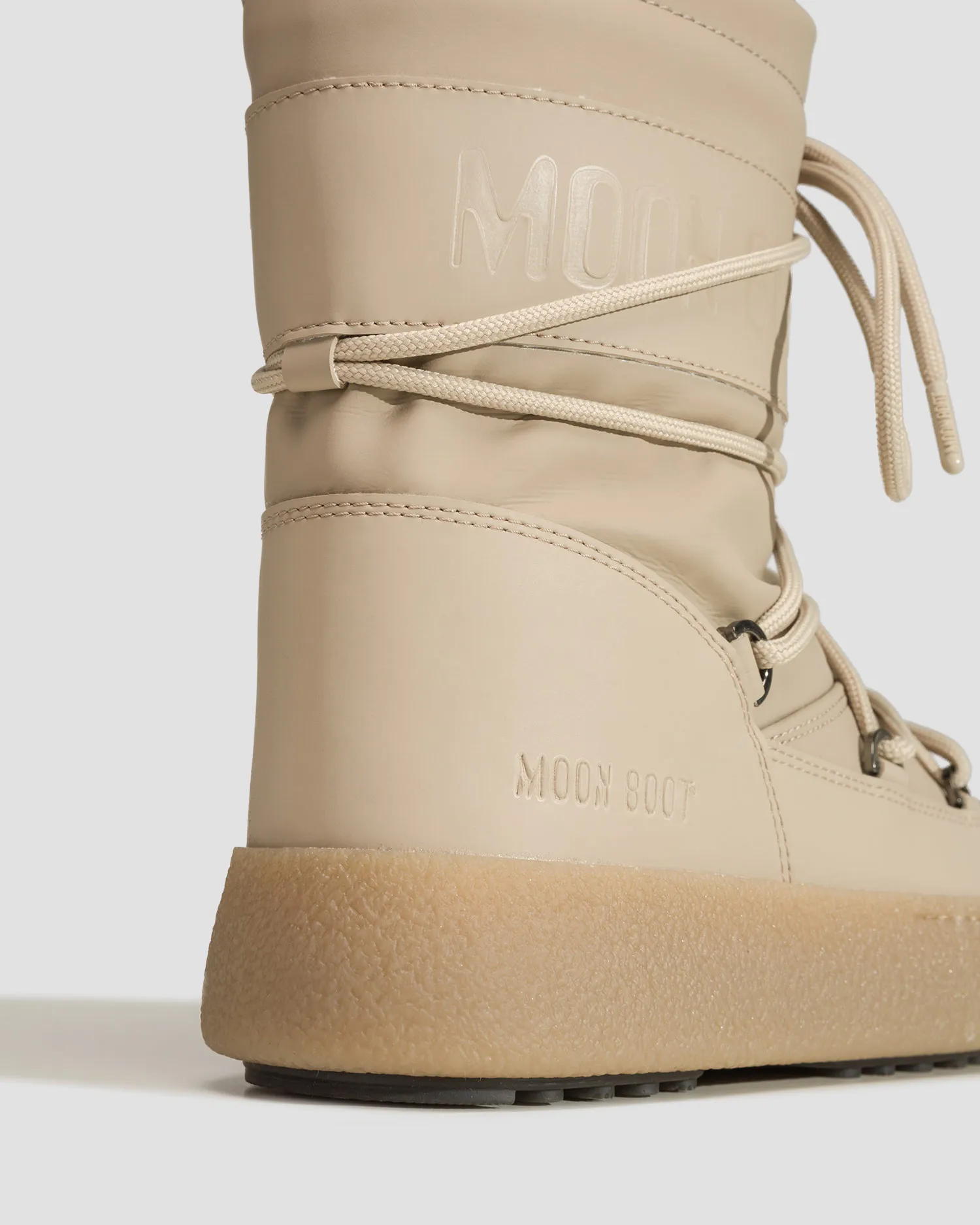 Stivali da neve da donna Moon Boot Ltrack Tube Rubber Beige 24500900-3