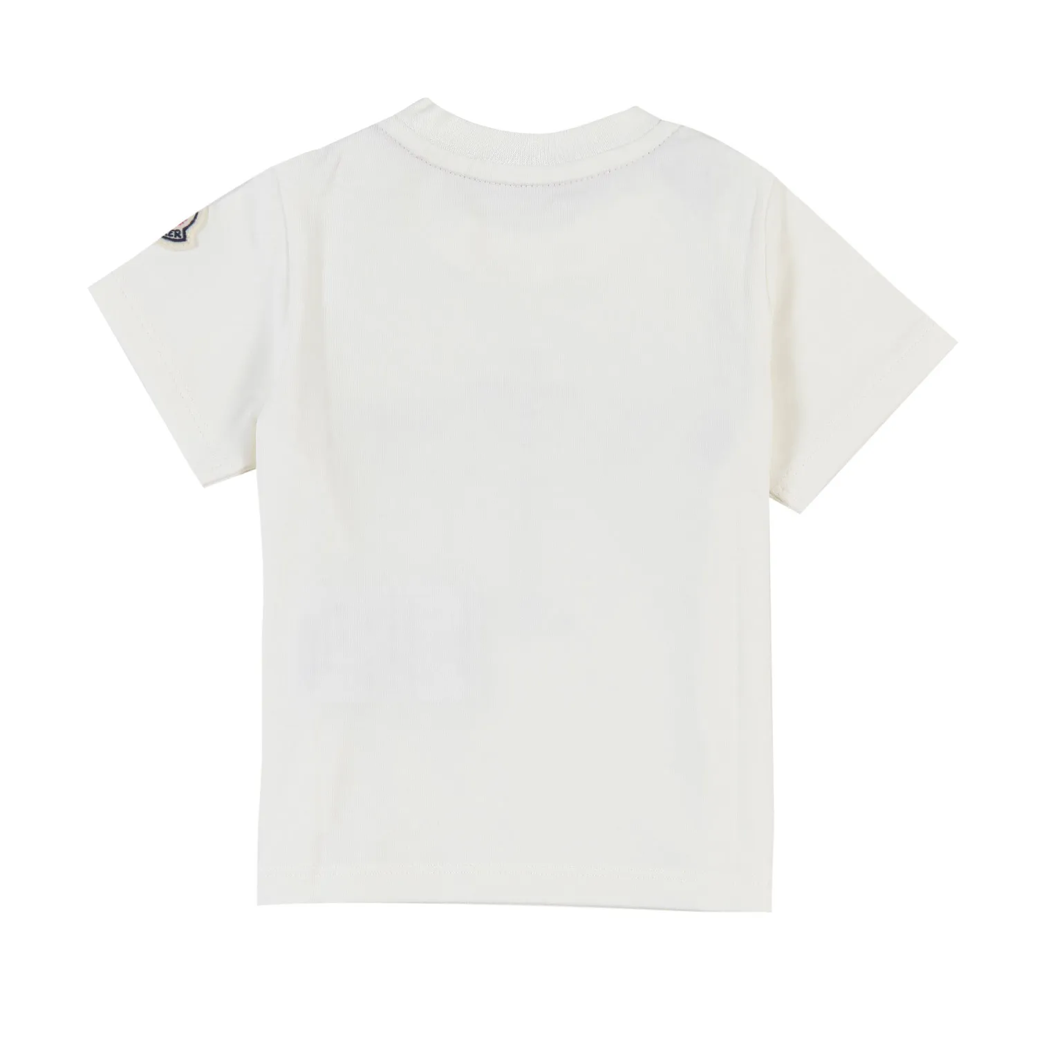 T-Shirt Moncler Bianca Con Stampa Aeroplano Bimbo