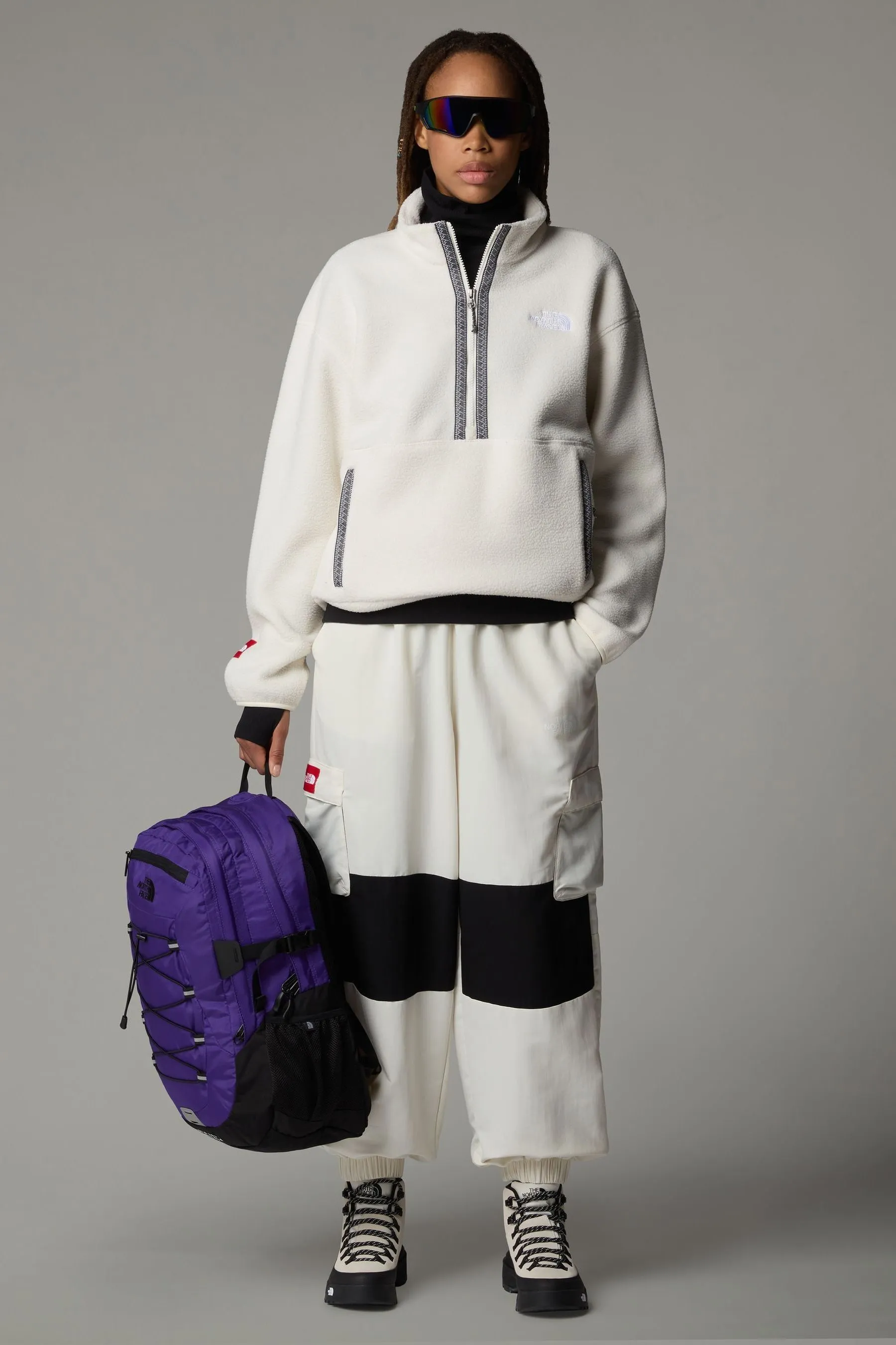 The North Face Felpa da donna in pile 1/4 con zip    