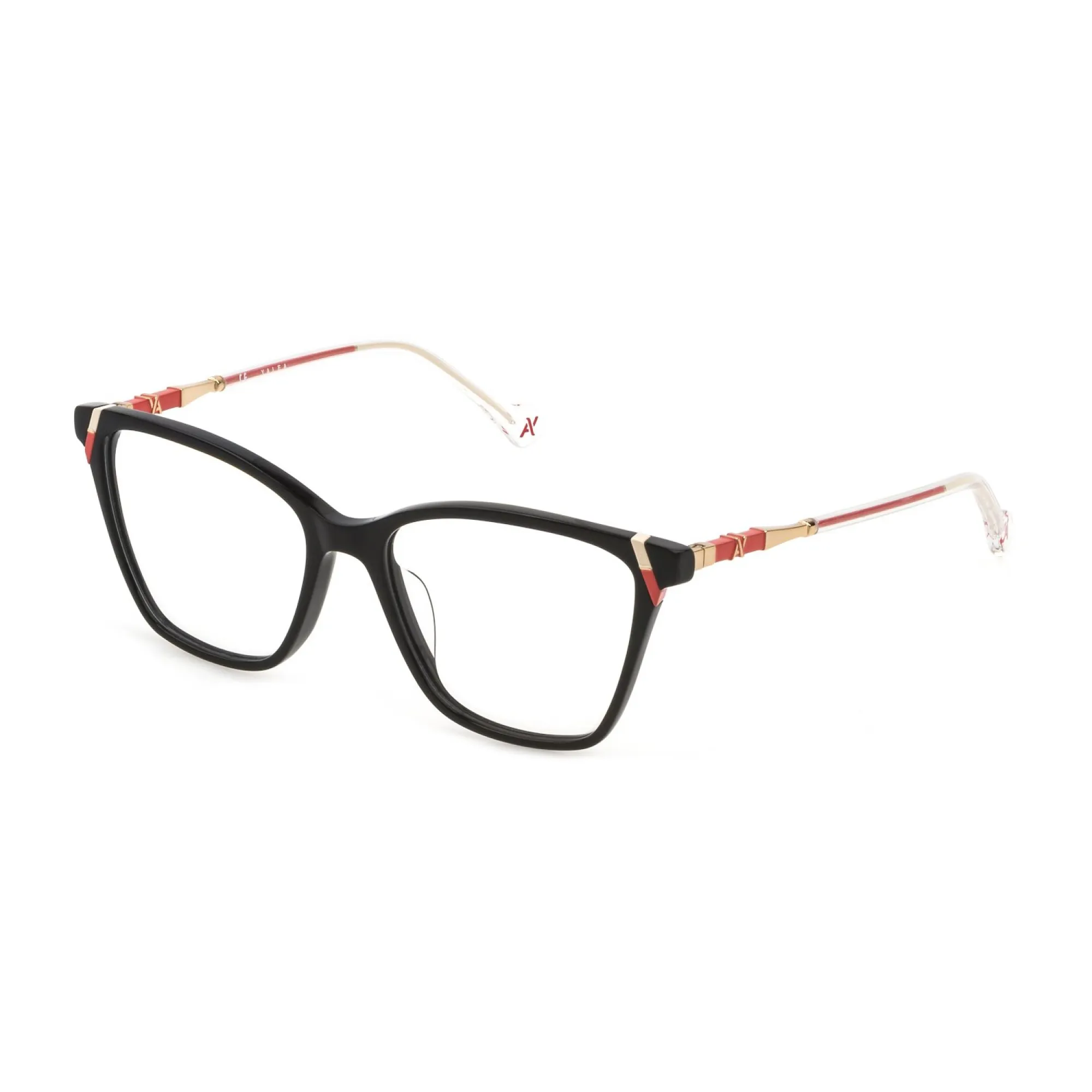   Yalea VYA018V Emiliana 0700 Nero Lucido | Occhiale Da Vista Donna 